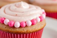 Double Berry Cupcakes Recipe with Fresh Strawberry and Blueberry Frosting