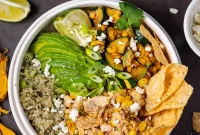 Street Corn Chicken Rice Bowls Recipe