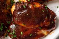 Crispy Air Fryer BBQ Chicken Thighs in 20 Minutes