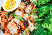 General Tso Grilled Chicken Bowls with Sesame Rice