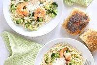 Creamy Shrimp & Broccoli Pasta: Garlic Parmesan Recipe