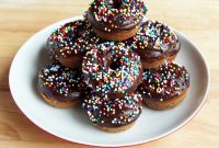 Mini Baked Chocolate Donuts with Cocoa Glaze