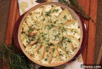 Creamy Herbed Potato Gratin with Garlic and Thyme