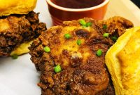 Crispy Honey Bourbon Buttermilk Fried Chicken Recipe
