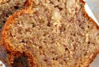 Sticky Caramel Banana Loaf Cake Recipe for Moist Homemade Bread
