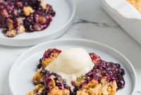 Blueberry Cobbler Dump Cake Made with Muffin Mix