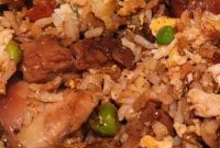 Teriyaki Chicken Fried Rice Made on a Blackstone Griddle