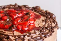 Decadent Chocolate Strawberry Layer Cake Recipe