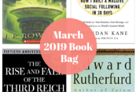 What to Pack in Your March 2019 Book Bag: Top Picks and Tips