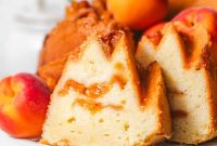 Moist Apricot Bundt Cake with Almond Glaze