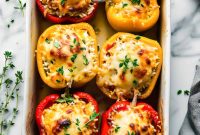 Italian-Style Stuffed Bell Peppers with Savory Filling