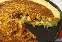 Gluten-Free Chicago-Style Deep Dish Pizza with Taco Filling Option