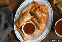 Crispy Vegetarian Egg Rolls with Tangy Dipping Sauce