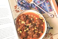 Guajillo Meatballs with Zucchini in Savory Red Sauce