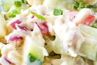 Chilled Cucumber and Chicken Salad with Creamy Dill Dressing