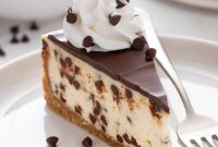 Decadent Chocolate Chip Cheesecake Recipe with Crispy Crust