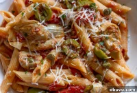 Sun-Dried Tomato Penne with Olives & Artichokes
