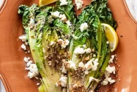 Charred Romaine Salad with Lemon-Parmesan Dressing