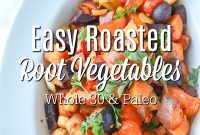 Crispy Roasted Root Vegetables with Herbed Garlic Glaze