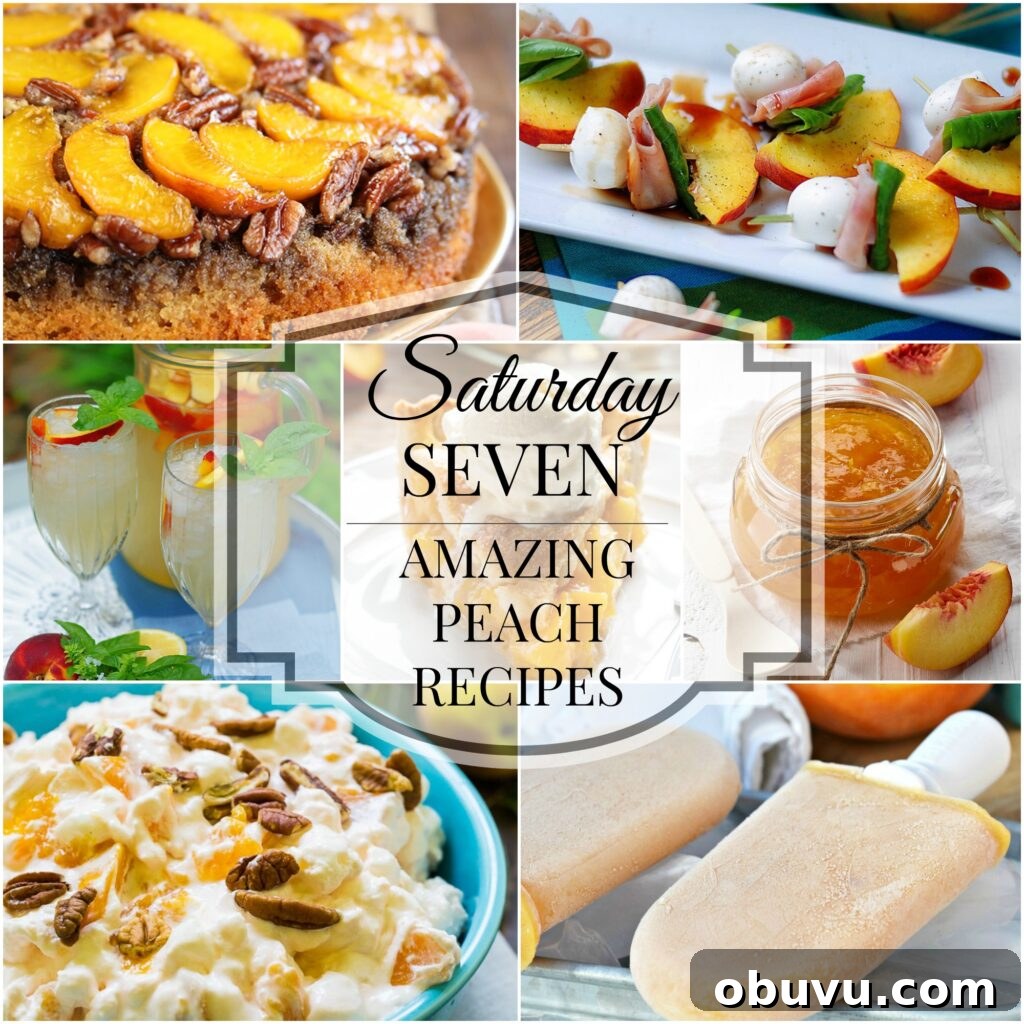 7 Amazing Peach Recipes Collage