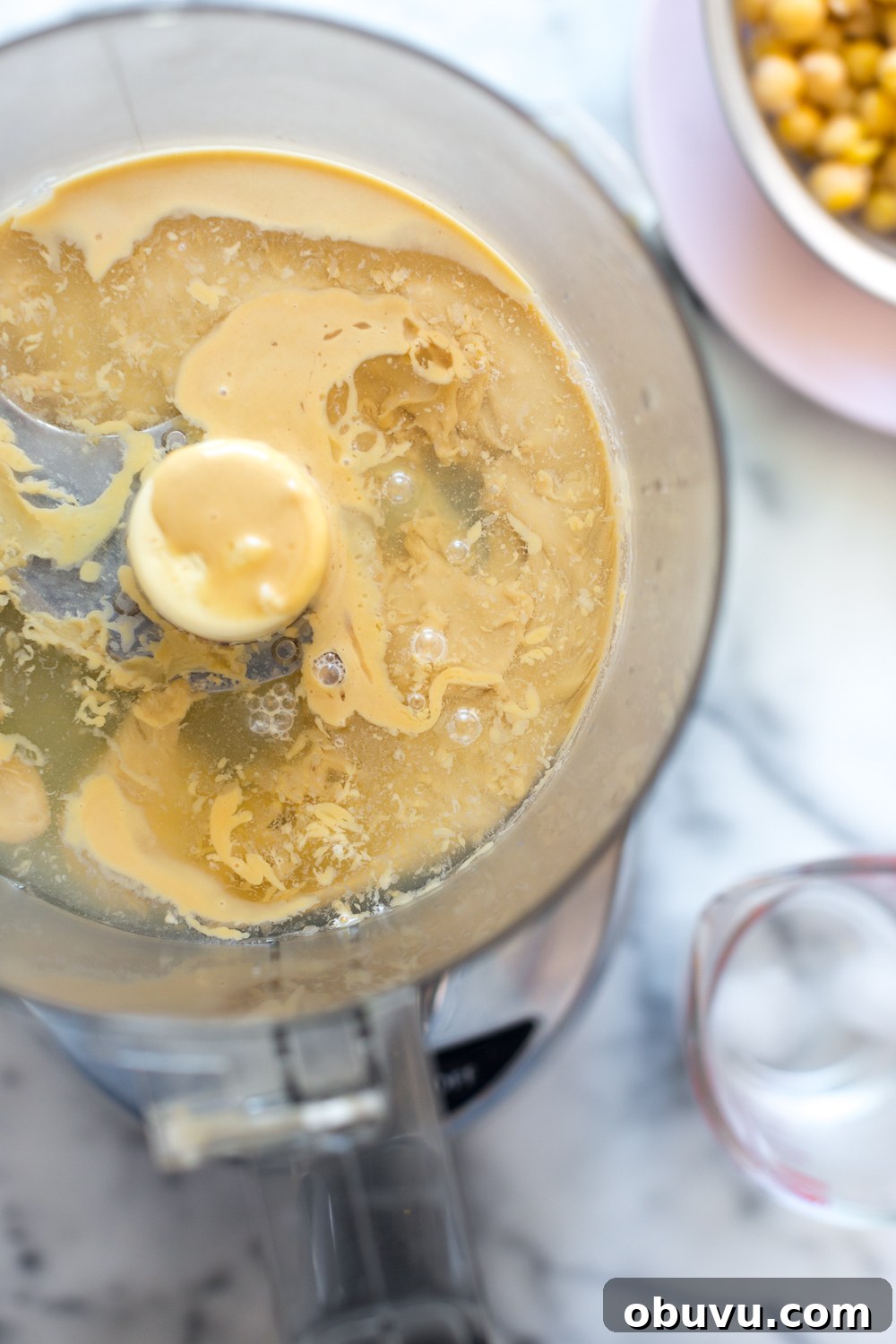 Silky Creamy Hummus Recipe: Smooth, Luscious & Quick to Make 6 Creamy Dreamy Hummus mixing