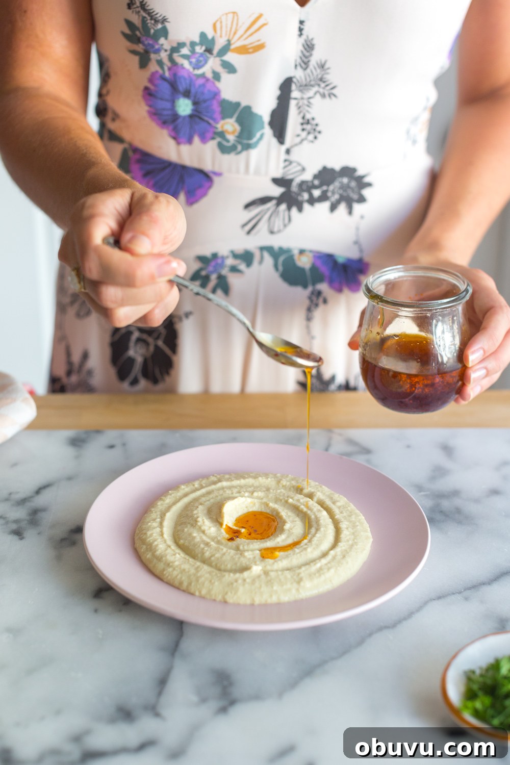 Silky Creamy Hummus Recipe: Smooth, Luscious & Quick to Make 11 Creamy Dreamy Hummus spicy chile oil.