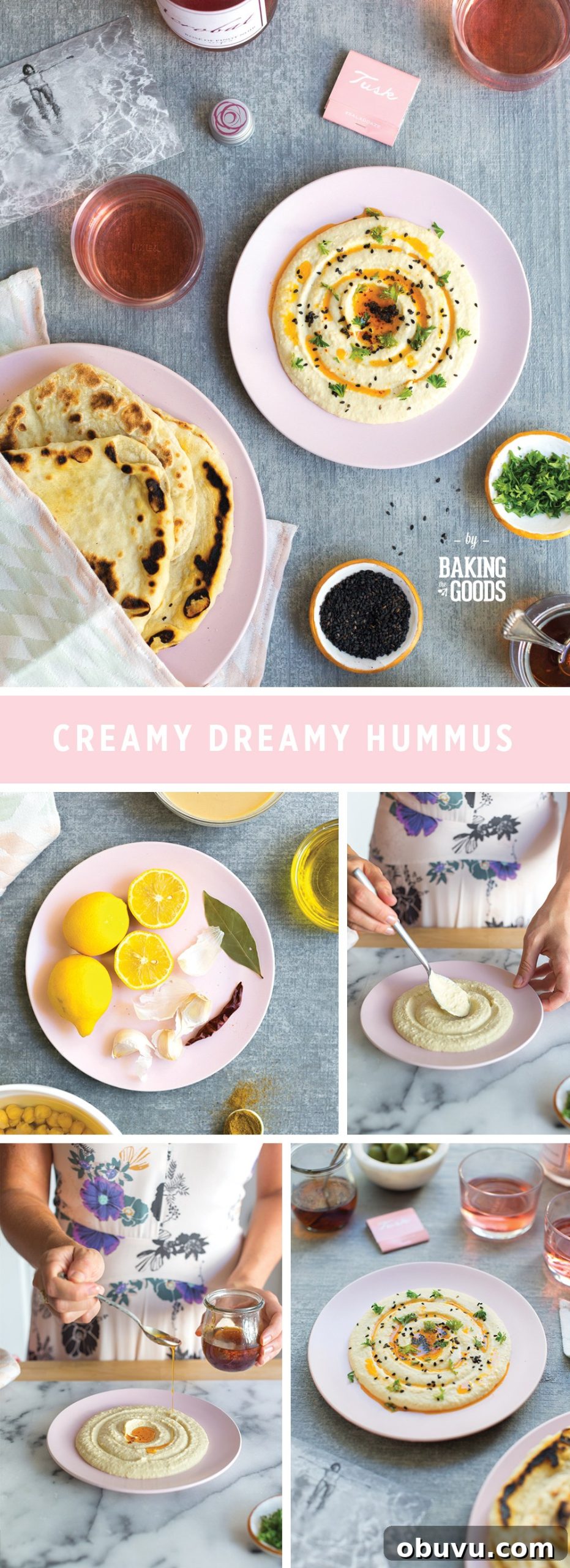 Silky Creamy Hummus Recipe: Smooth, Luscious & Quick to Make 15 Creamy Dreamy Hummus by Baking The Goods.