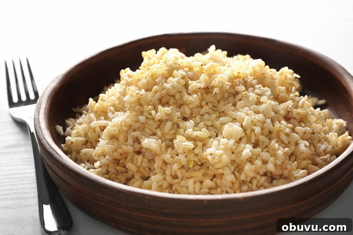 Essential Pregnancy Grocery List: 41 Must-Have Foods and Supplies 5 brown rice