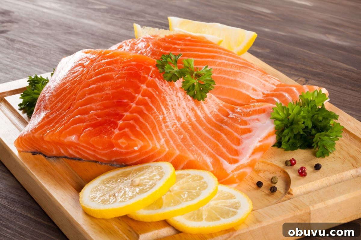 Essential Pregnancy Grocery List: 41 Must-Have Foods and Supplies 7 salmon