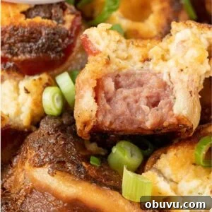 Air Fryer Bacon-Wrapped Kielbasa Bites — Quick Party Appetizer 2 air fryer bacon wrapped kielbasa bites