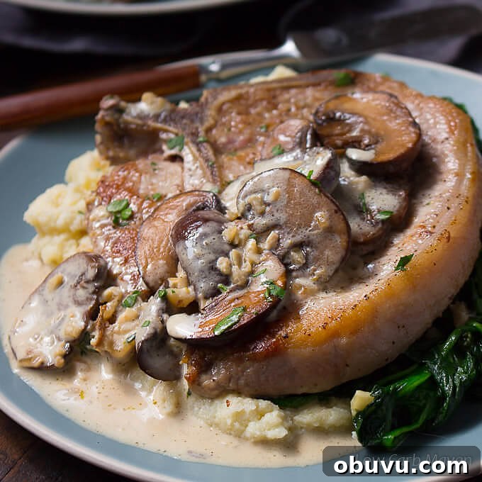 Garlic Butter Mushroom Pork Chops Without Canned Soup 5 img 12639 4