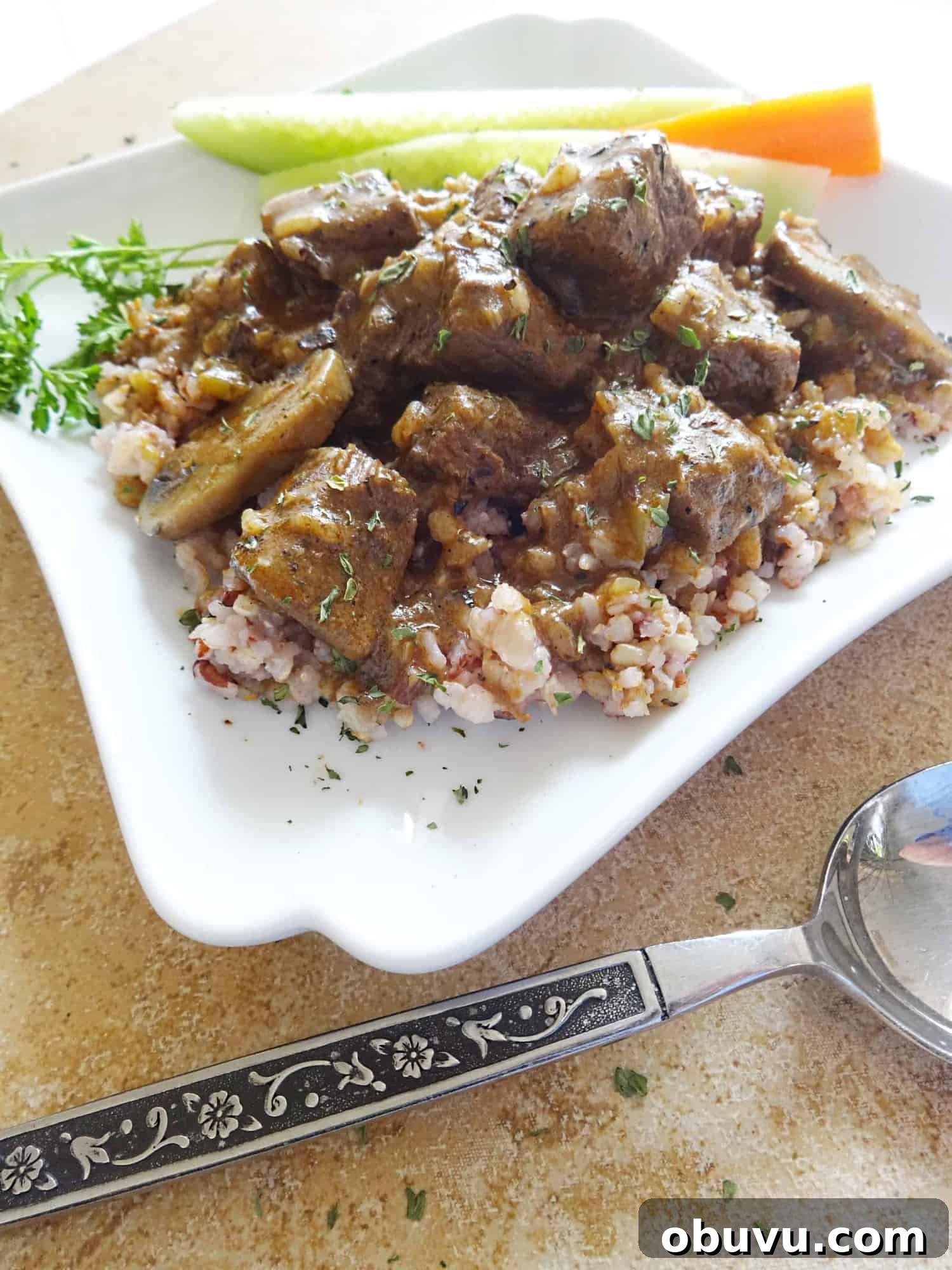 Hearty Beef Tips with Rice Recipe: Flavorful One-Pot Meal 2 Rice and Beef Tips