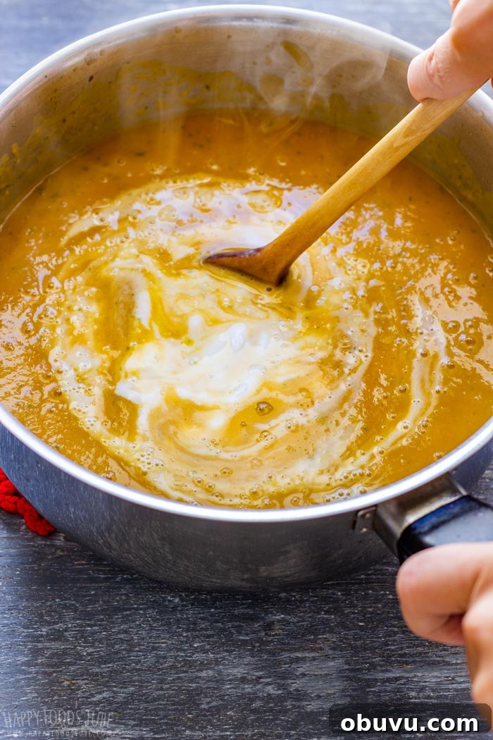 Creamy Roasted Sweet Potato Soup with Ginger and Thyme 5 How to make Sweet Potato Soup Step 2