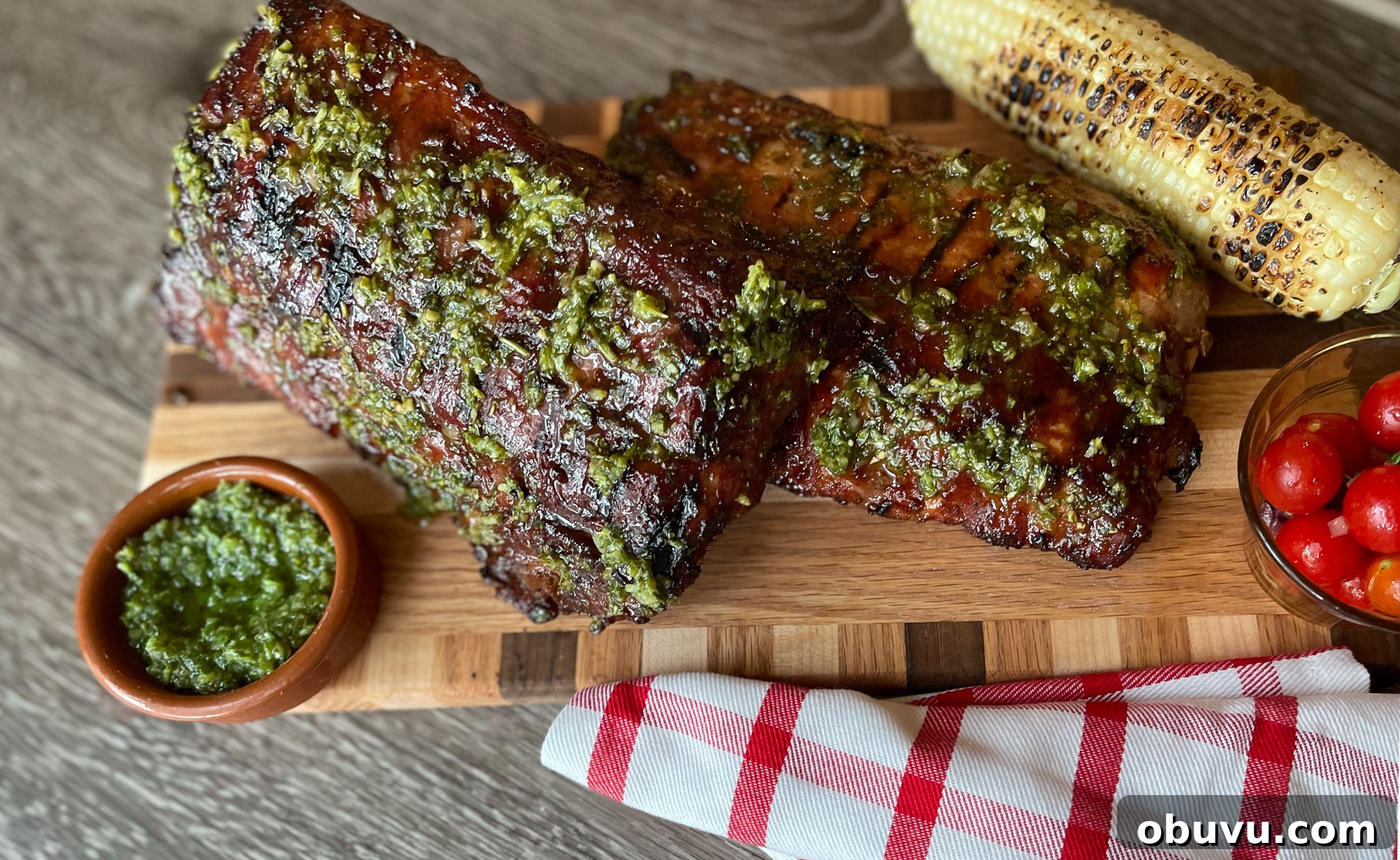chimichurri sauce with pork ribs chimichurri sauce with pork ribs
