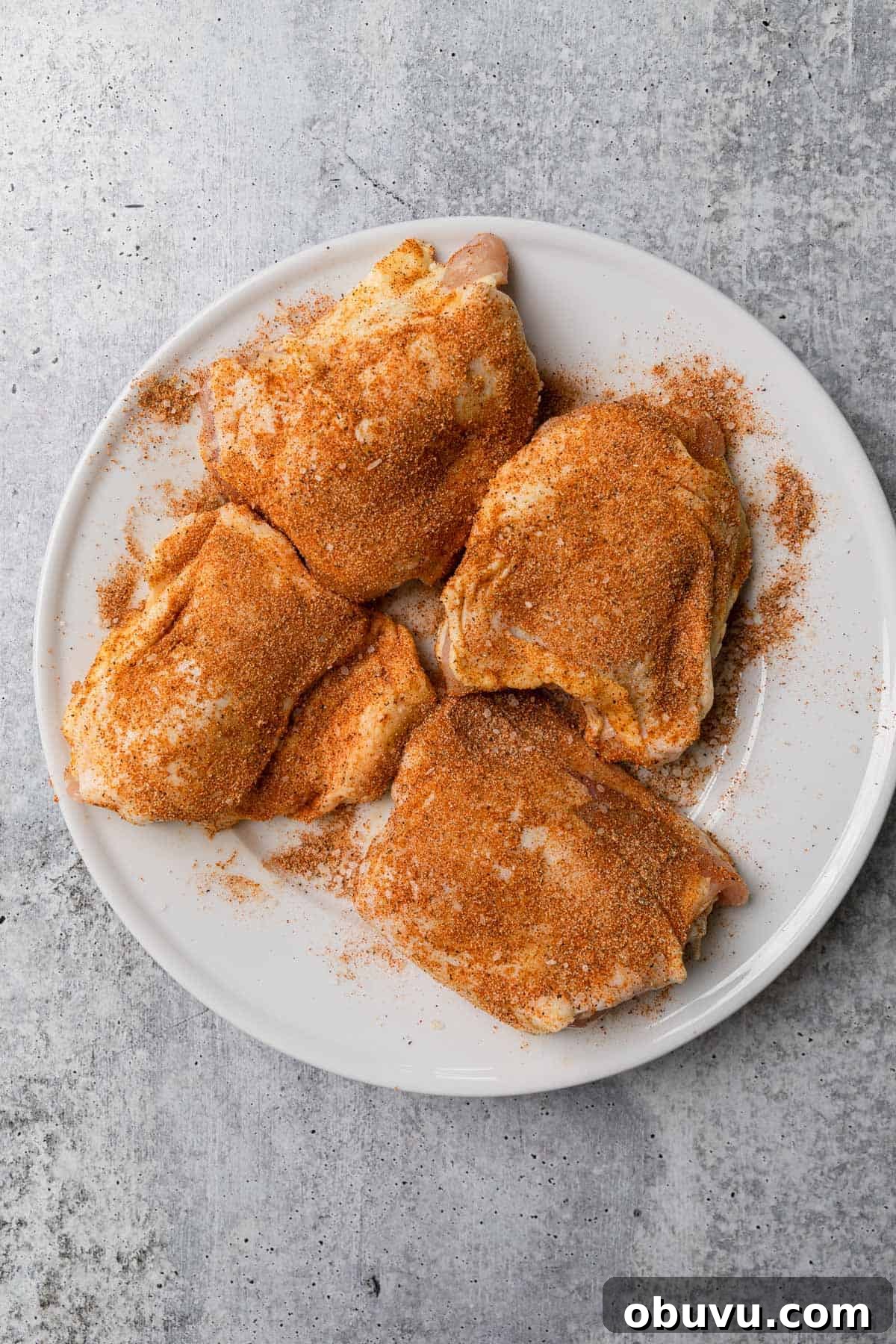 Crispy Air Fryer BBQ Chicken Thighs in 20 Minutes 4 making the recipe