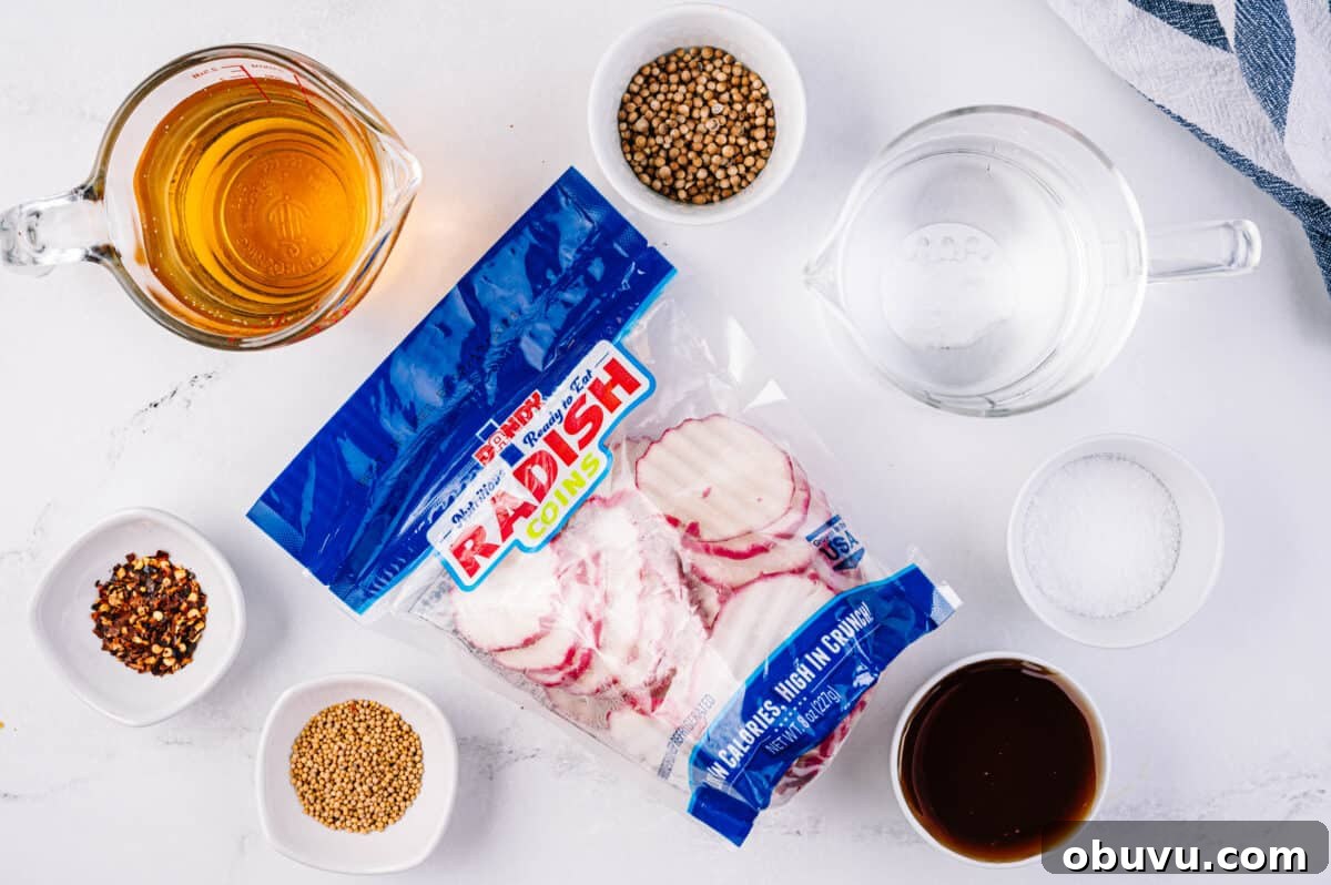 ingredients for pickled radish