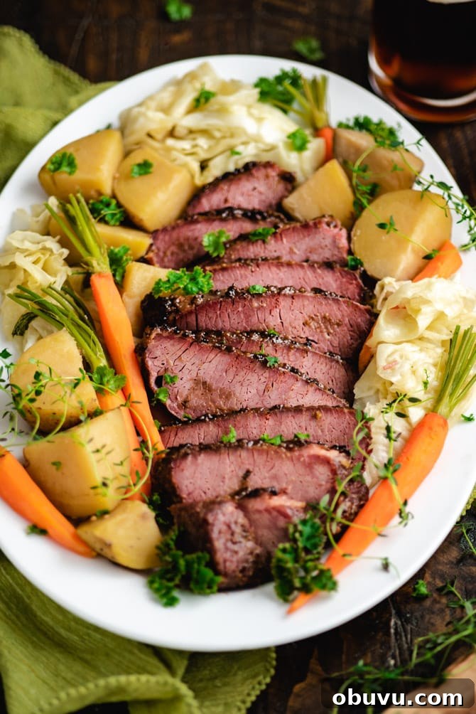Slow Cooker Corned Beef with Sweet Mustard Glaze img 14060 3