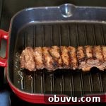 Steak grilling flip