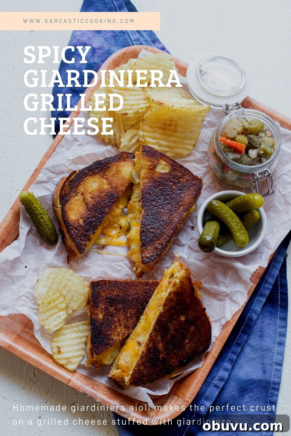 Spicy Giardiniera Grilled Cheese Sandwich Recipe 9 Hot Giardiniera Grilled Cheese Sandwich | Sarcastic Cooking