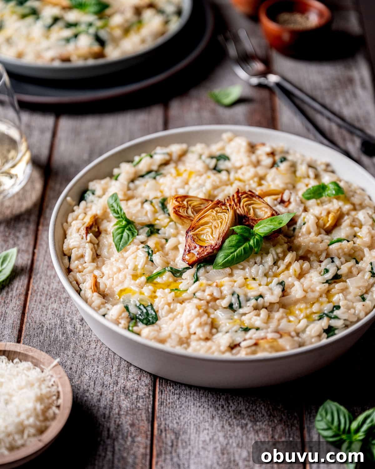 Creamy Spinach and Artichoke Risotto with Mascarpone 7 Spinach Artichoke Risotto with Creamy Mascarpone Cheese
