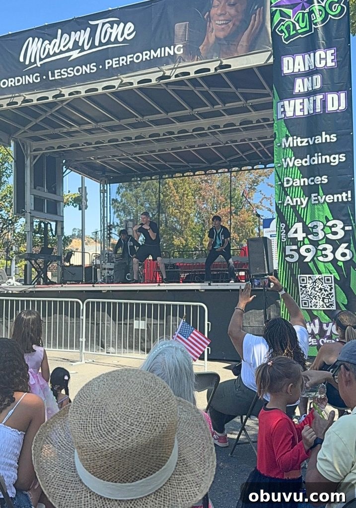 Festival crowd and activities