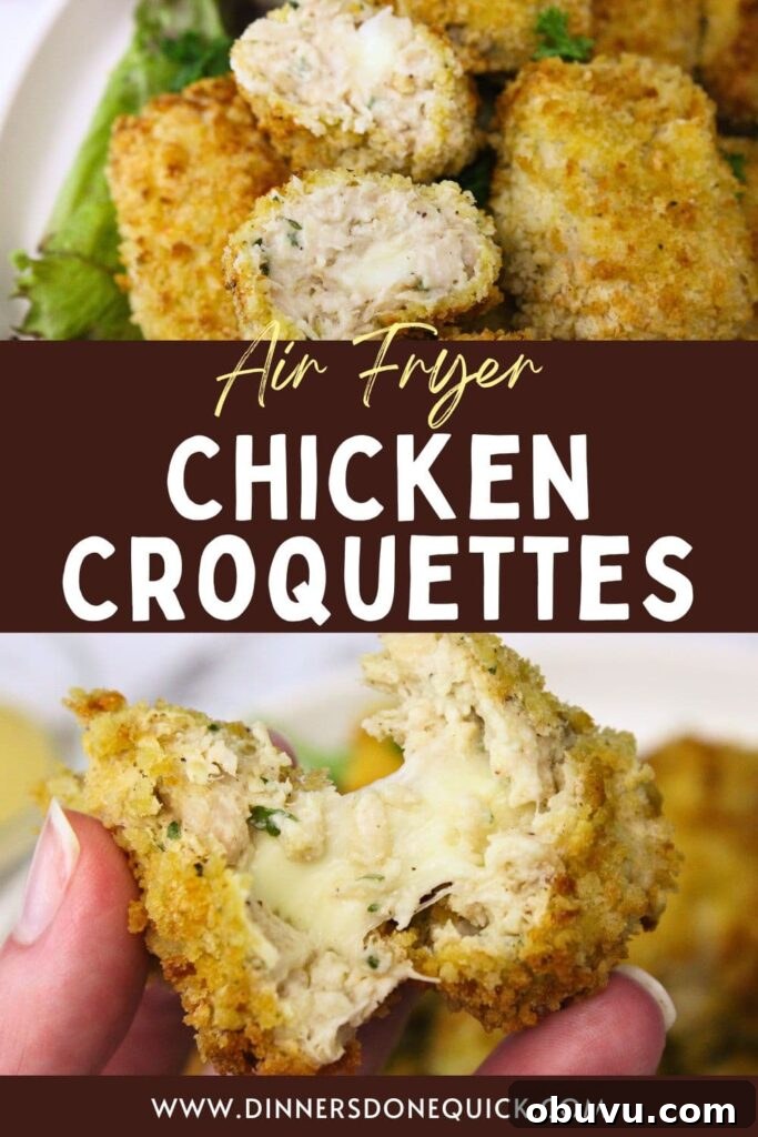 Crispy Air Fryer Chicken Croquettes Made from Leftovers 15 air fryer chicken croquettes recipe dinners done quick pinterest