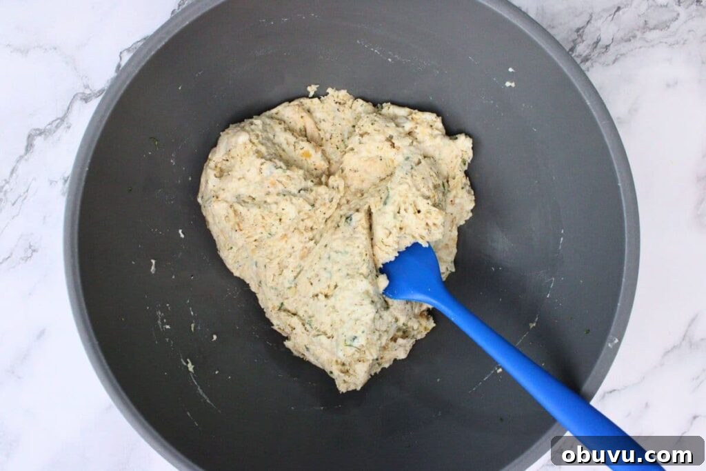 Crispy Air Fryer Chicken Croquettes Made from Leftovers 7 add seasoning and chicken to your saucepan mixture