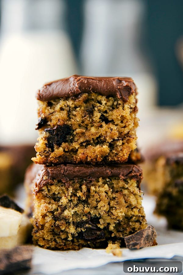 Flourless banana cake slices.