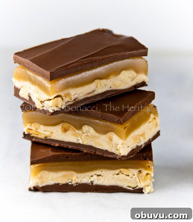 Homemade Snickers Bars, 2013 The Heritage Cook
