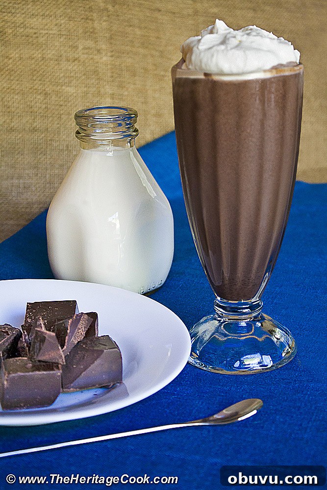 Dark Chocolate Milk Shake; 2013 The Heritage Cook
