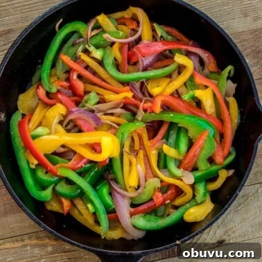 Crispy Pan-Fried Carrots with Garlic and Herbs 14 Sauteed peppers and onions in a skillet