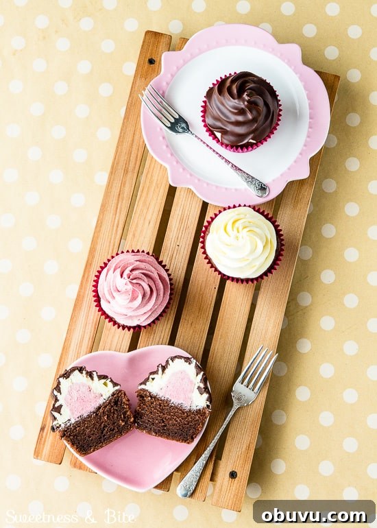 Neapolitan Surprise Cupcakes (Gluten-Free & Regular) 10 Neapolitan Surprise Cupcakes ~ Sweetness & Bite
