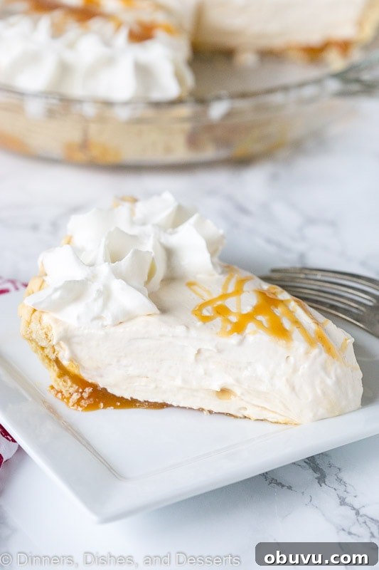 Vanilla Caramel Pie Recipe: Creamy Caramel Custard Pie 3 Vanilla Caramel Pie - starts out like a cream cheese pie, but gets even better with all that caramel!