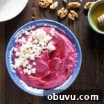 Recipe for Creamy Beet Hummus with Walnuts and Feta